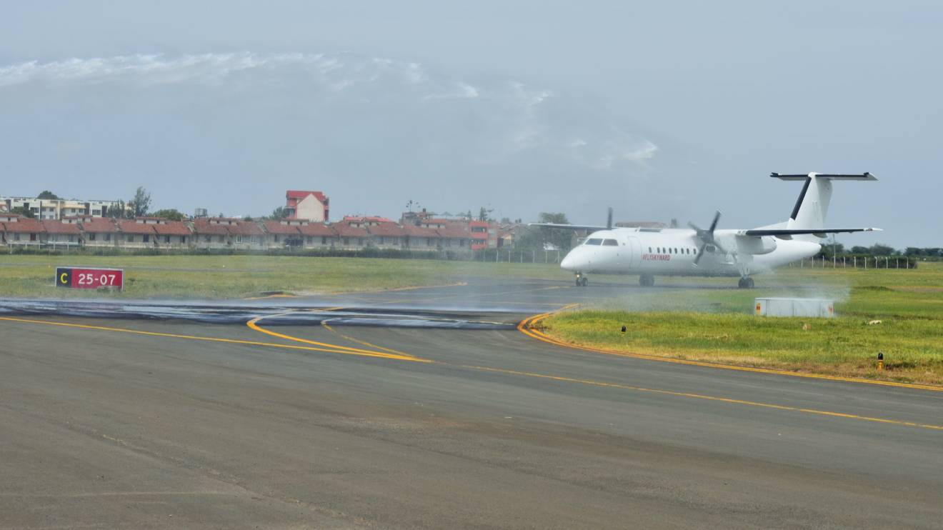 An aircraft taxiing at the Wilson Airport. PHOTO/COURTESY