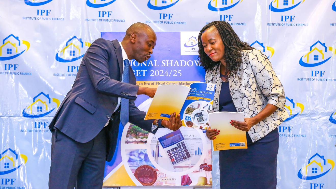James Muraguri launching the 5th edition of the "Annual National Shadow Budget 2024/25" report. PHOTO/COURTESY