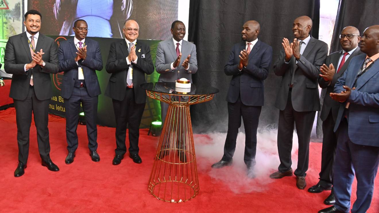 Wiliam Ruto and stakeholders during the launch of launch of the National Road Safety Action Plan 2024 -2028. PHOTO/COURTESY