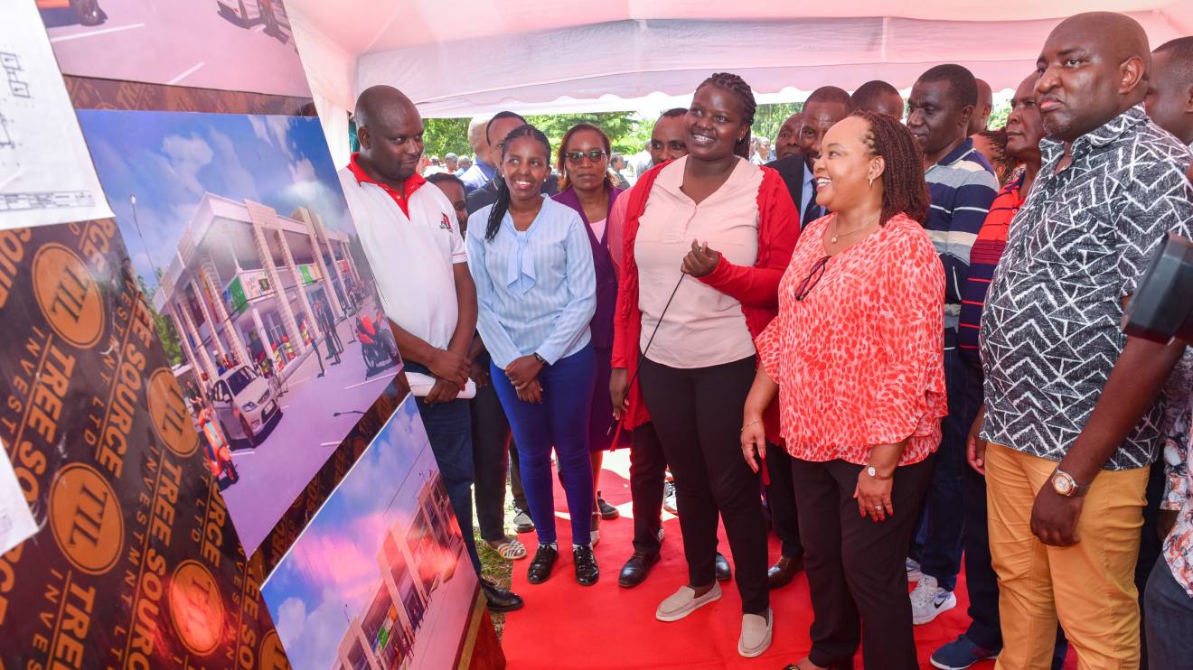 Anne Waiguru unveils land for new modern Kimbimbi market construction