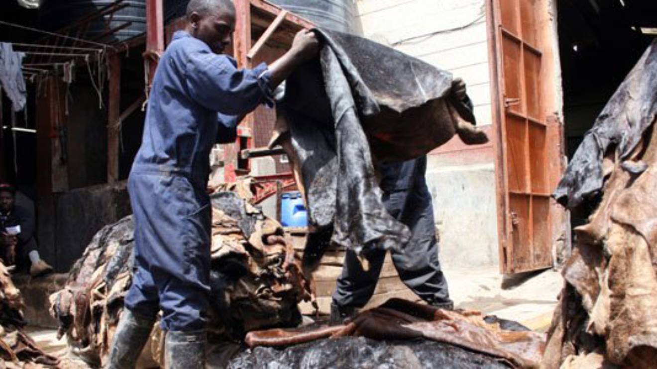 Leather processing. PHOTO/COURTESY