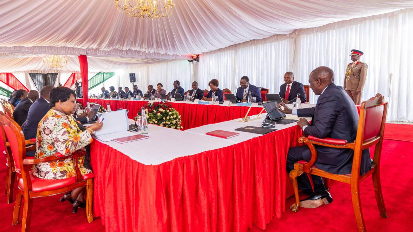 William Ruto chairing a cabinet meeting. PHOTO/COURTESY