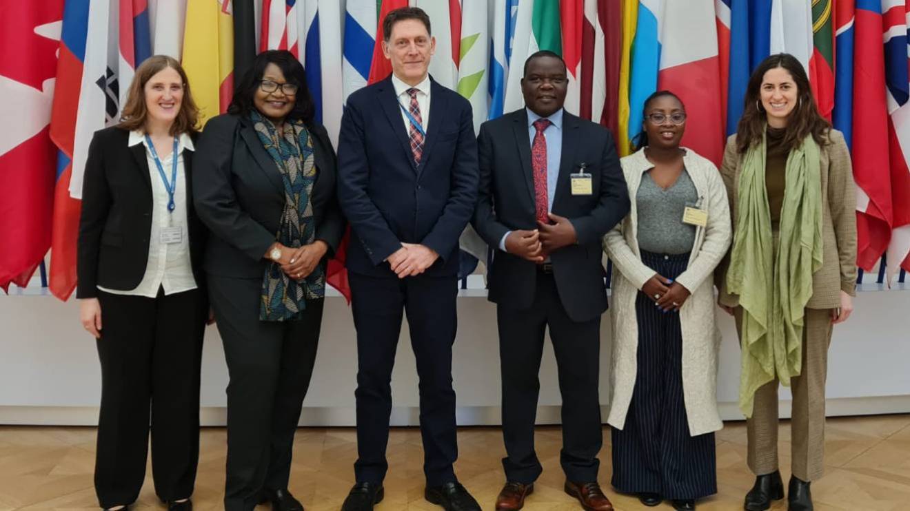 3rd Left - Ben Dickinson Acting Deputy Director, OECD Centre for Tax Policy and Administration, 3rd Righ - LNicholas Kilatya Mutuku, Ag. Deputy Director General/Registrar of Treaties, Ministry of Foreign and Diaspora Affairs, Kenya. PHOTO/COURTESY