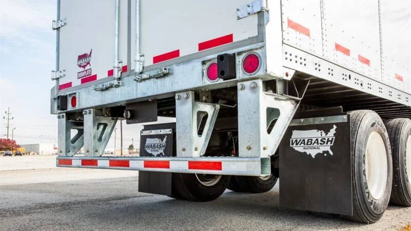 A truck with the underride protection. PHOTO/COURTESY