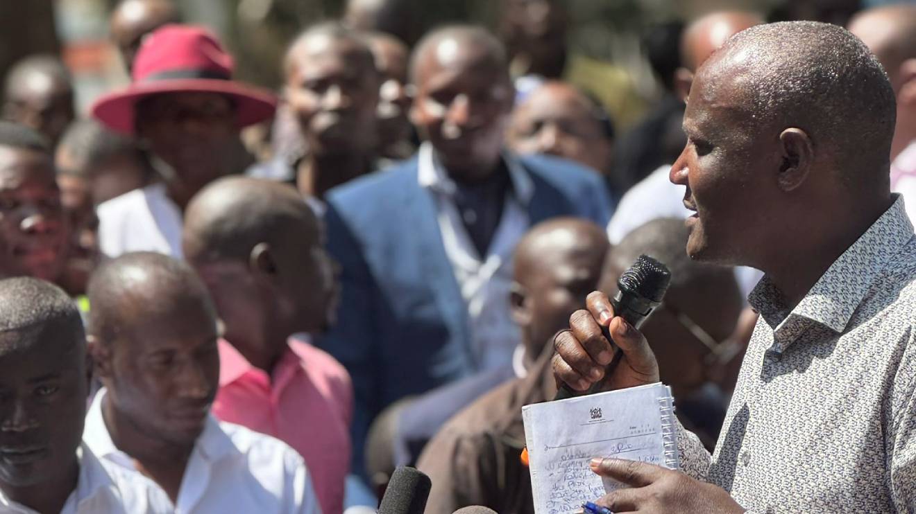 John Mbadi addressing Bunge la Mwananchi. PHOTO/COURTESY