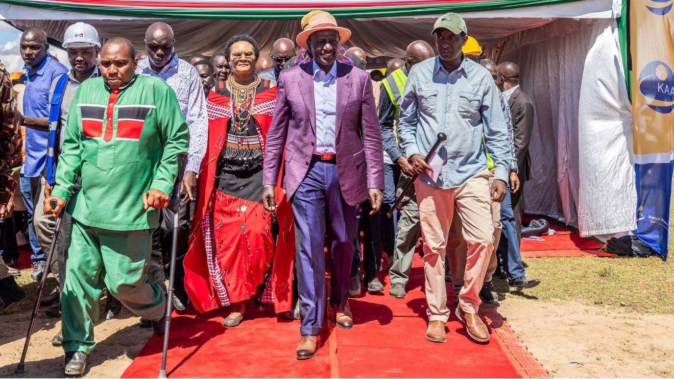 William Ruto in Narok. PHOTO/COURTESY