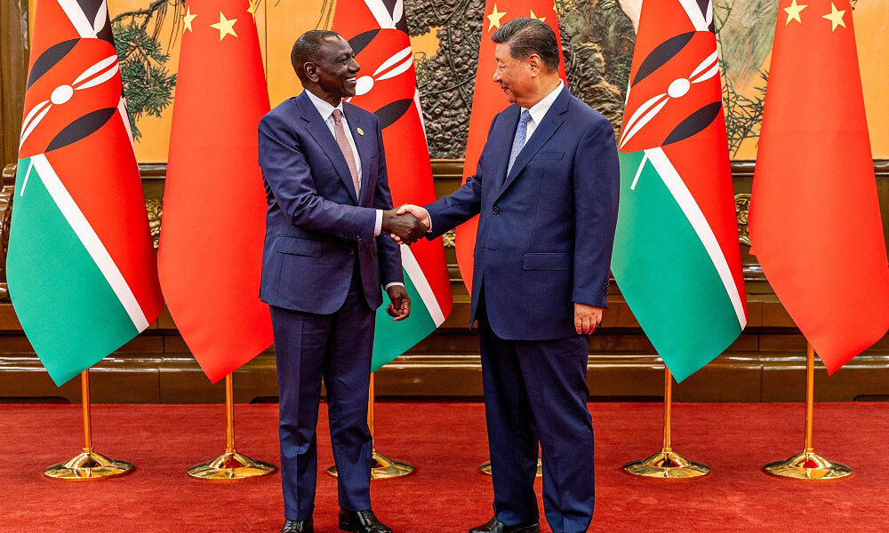 William Ruto and Xi Jinping