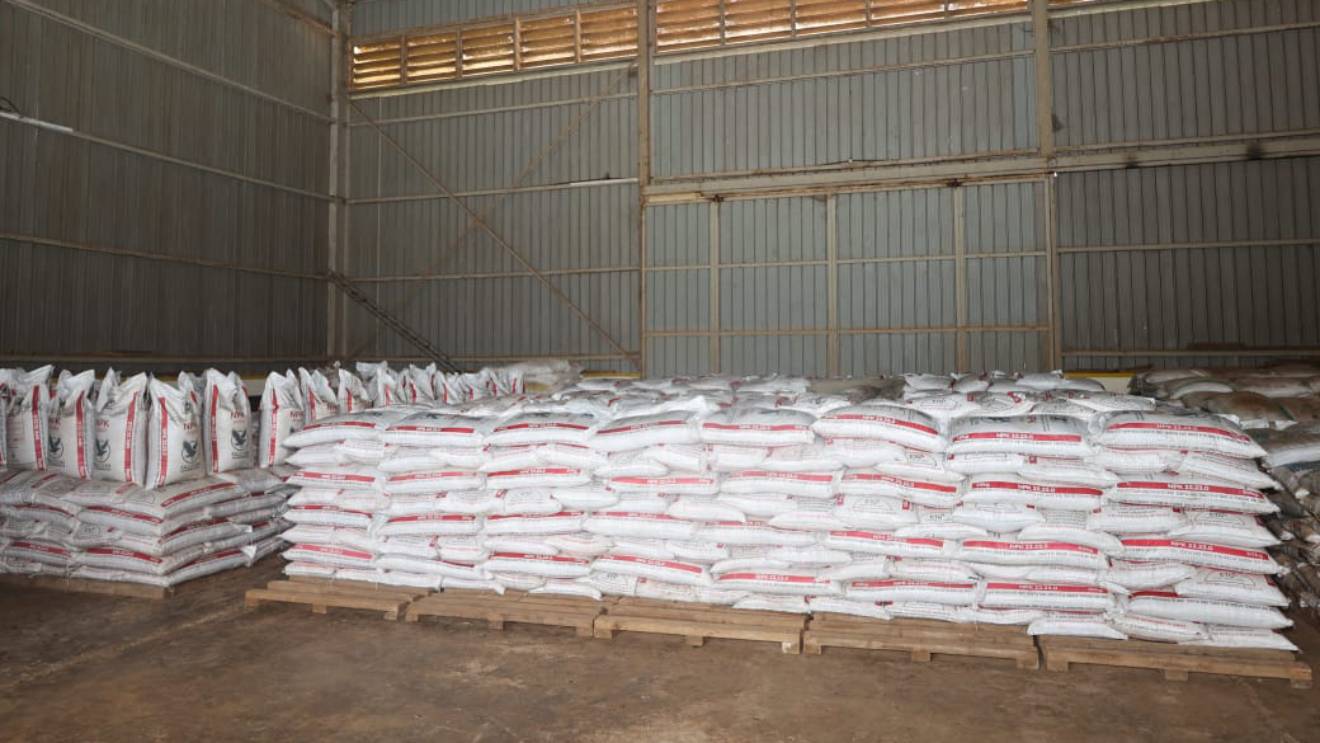Bags of fertiliser. PHOTO/COURTESY
