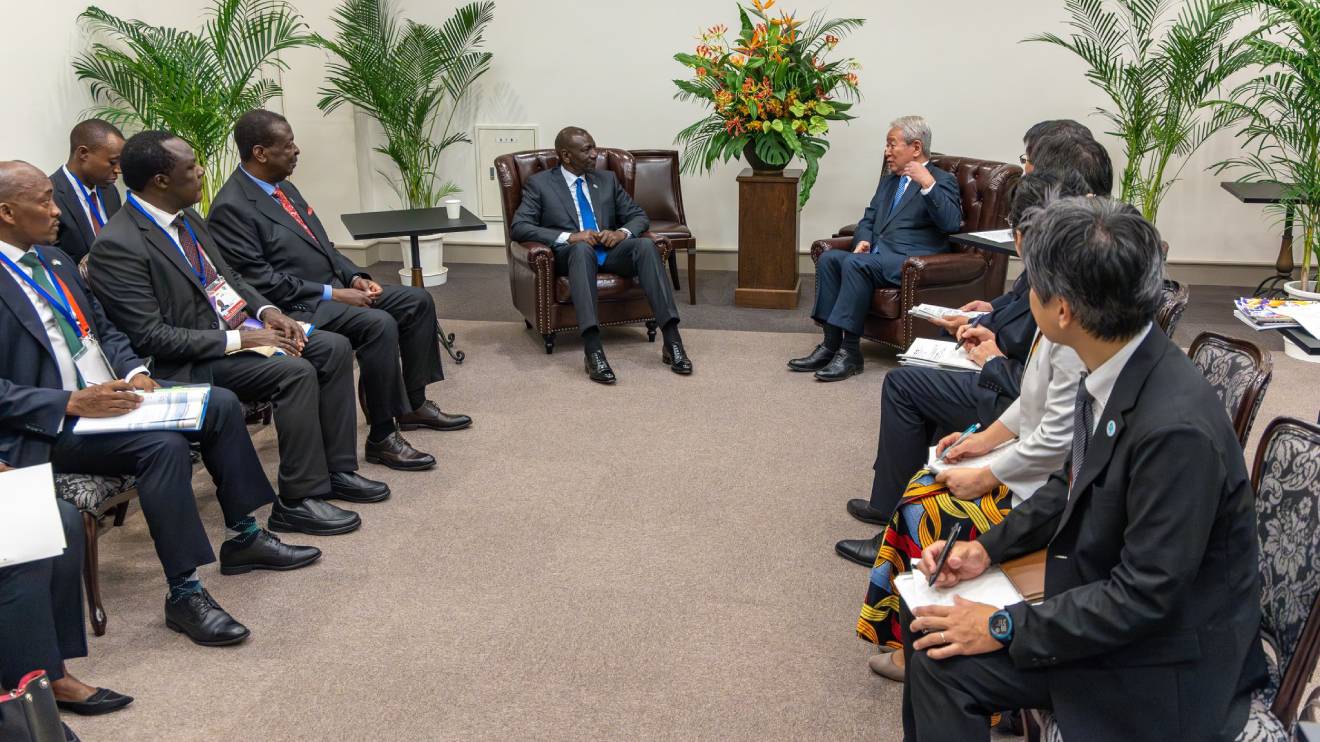 William Ruto and his Kenyan delegation with Japanese officials. PHOTO/COURTESY